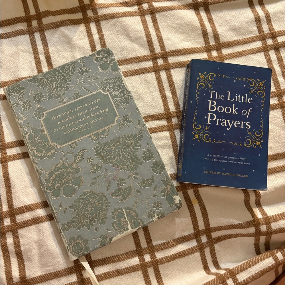Anthropologie Floral Blue Green Journal with Gold Accents